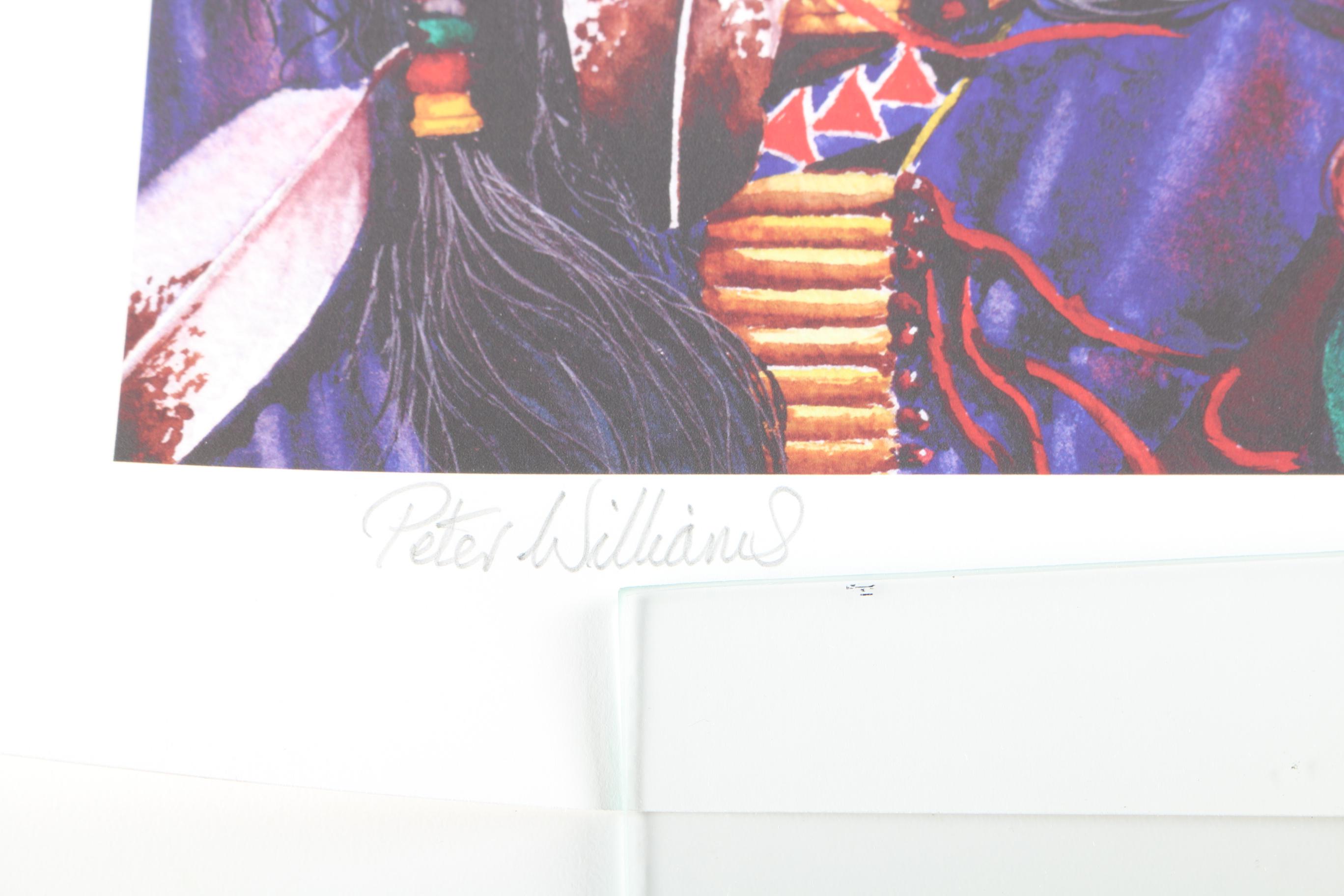 Pair of Limited Edition Giclées Featuring Native American Dancers