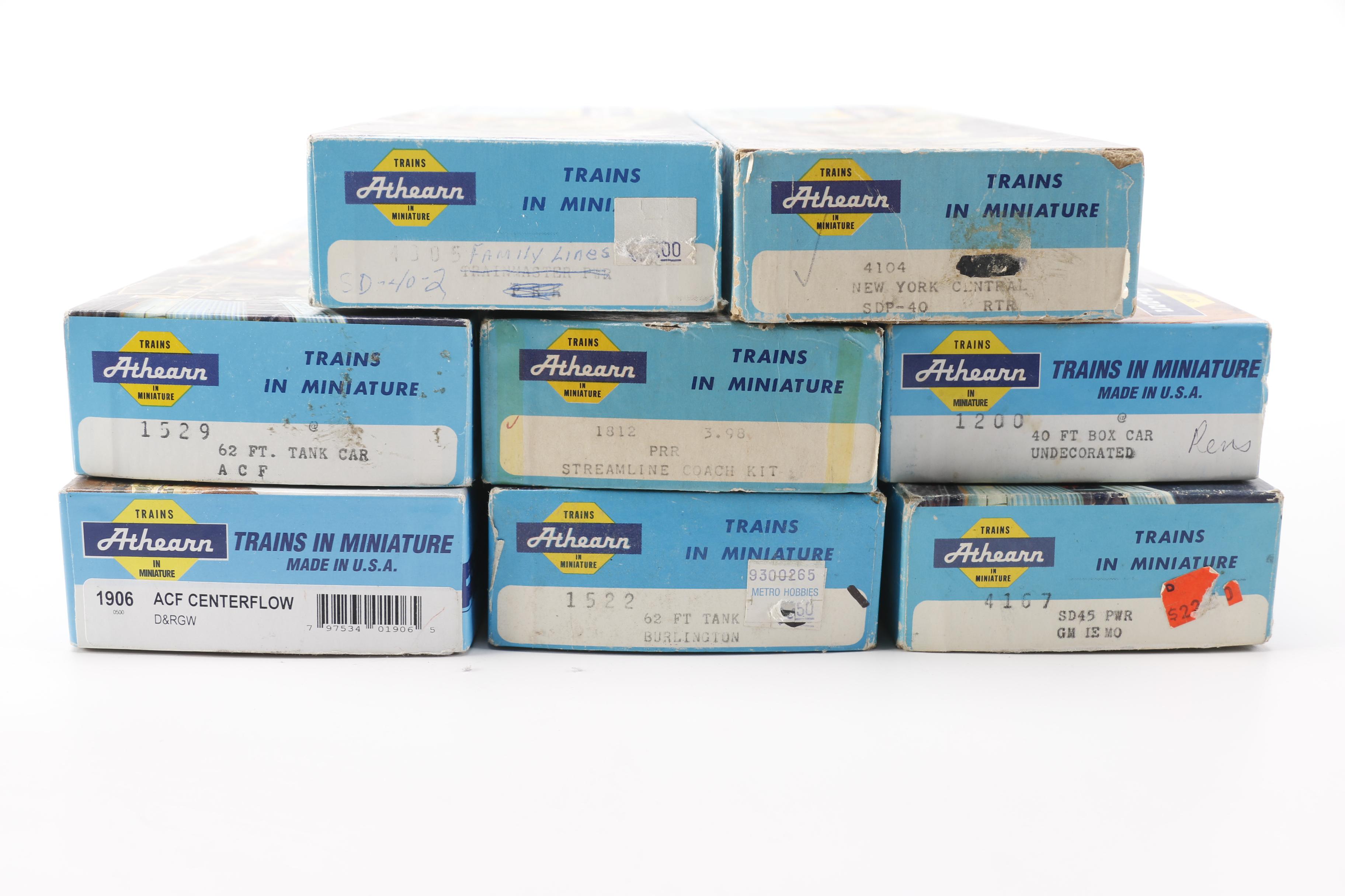 Athearn HO Scale Model Train Cars