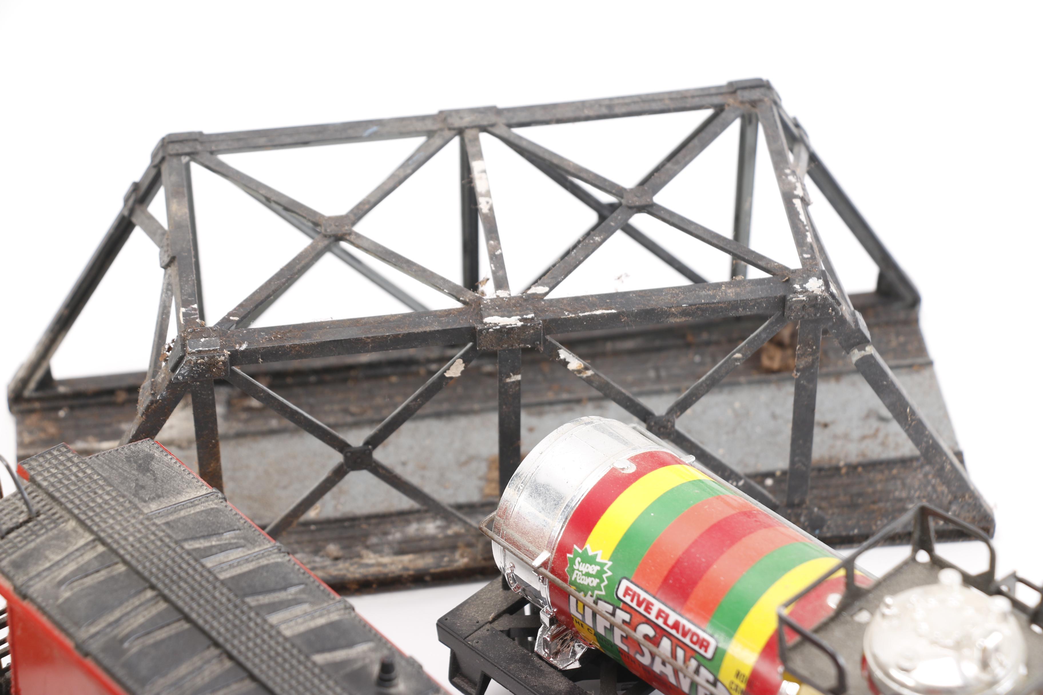 Train Cars, Track and Accessories With Lionelville Alarm Clock