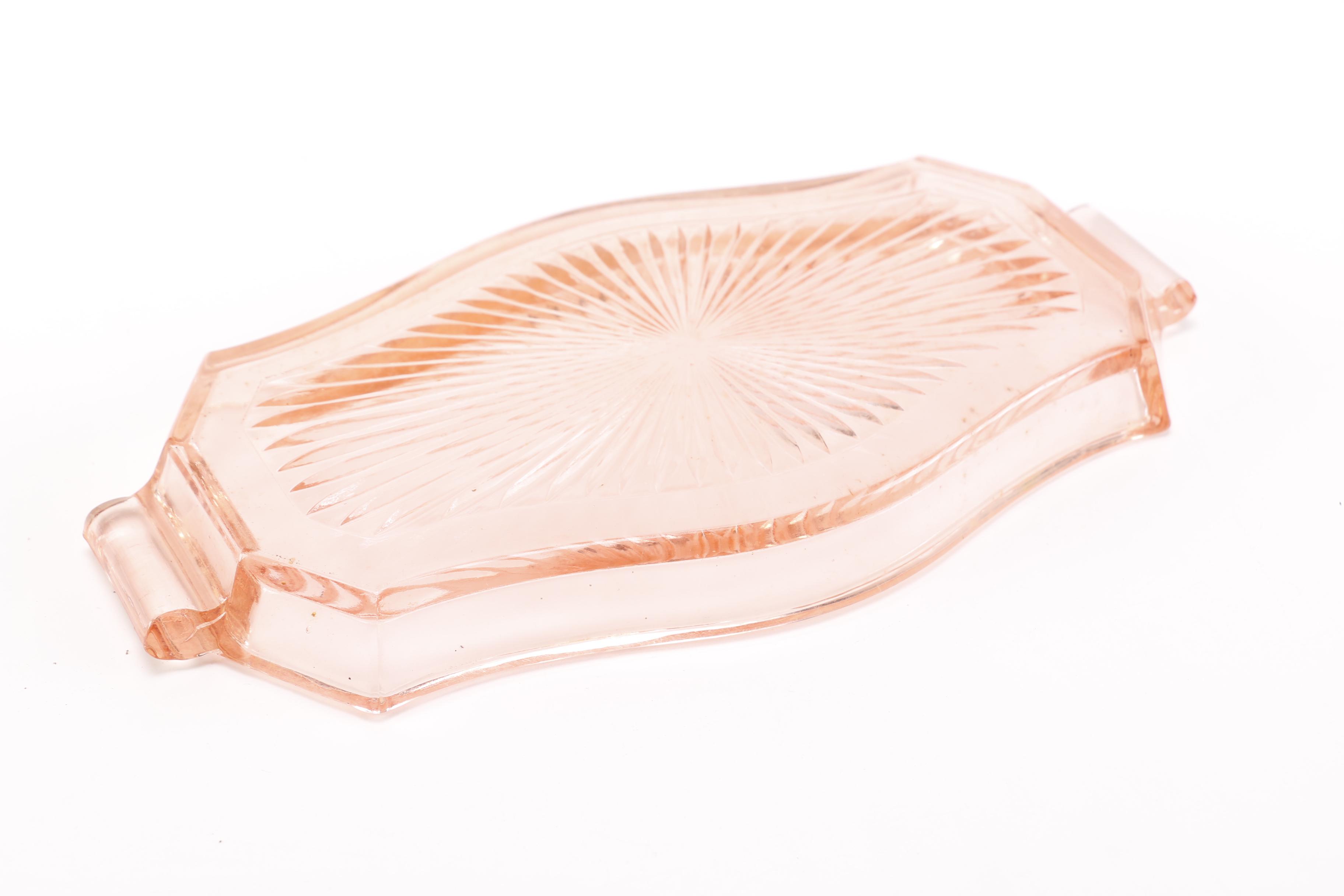 Pink Depression Glass Set