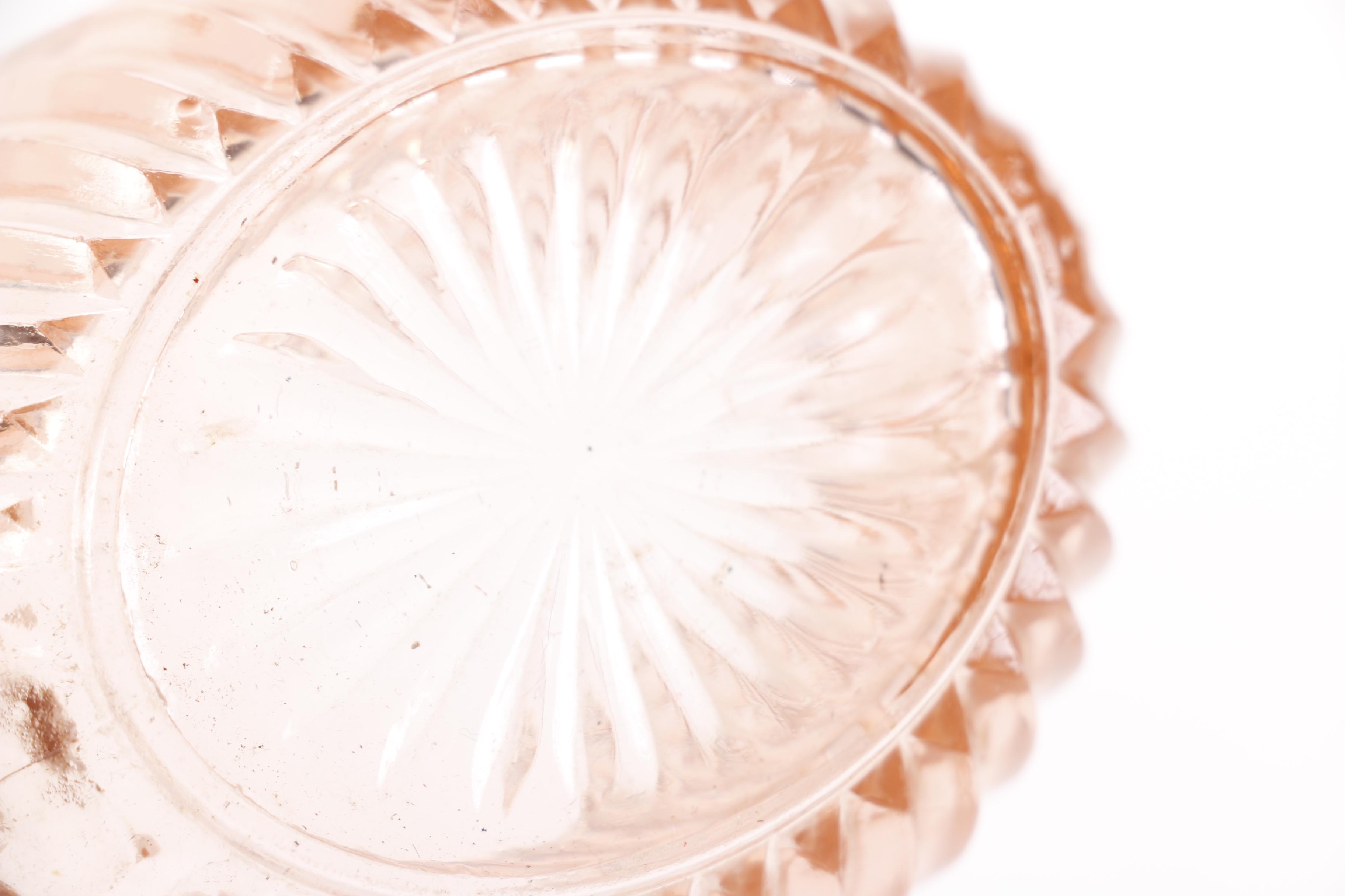 Pink Depression Glass Set