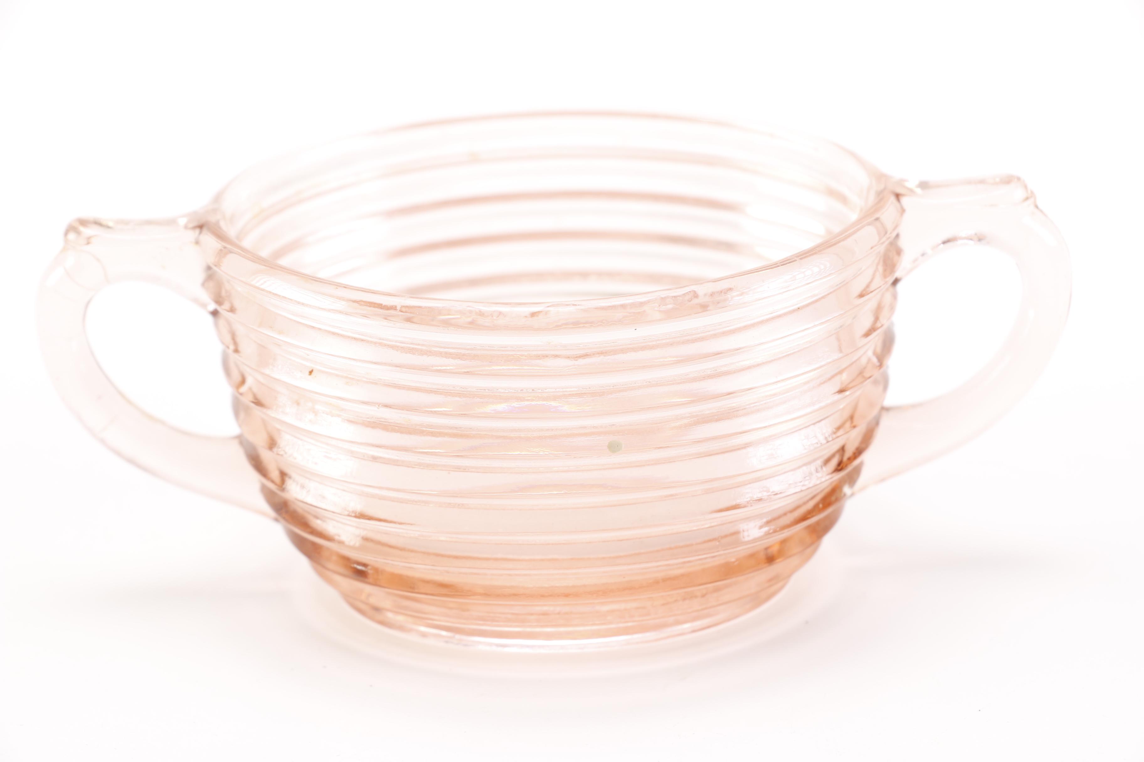 Pink Depression Glass Set