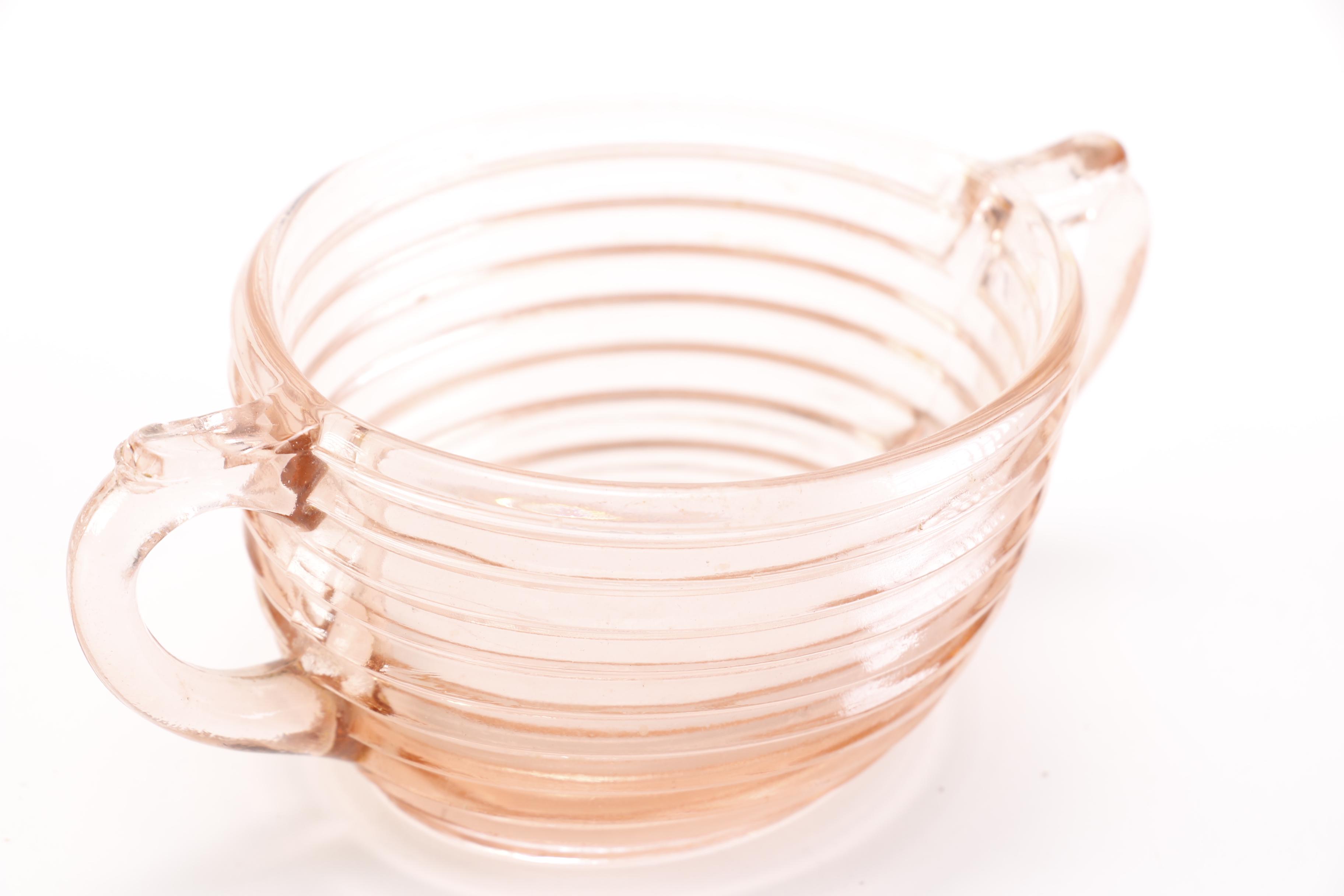 Pink Depression Glass Set