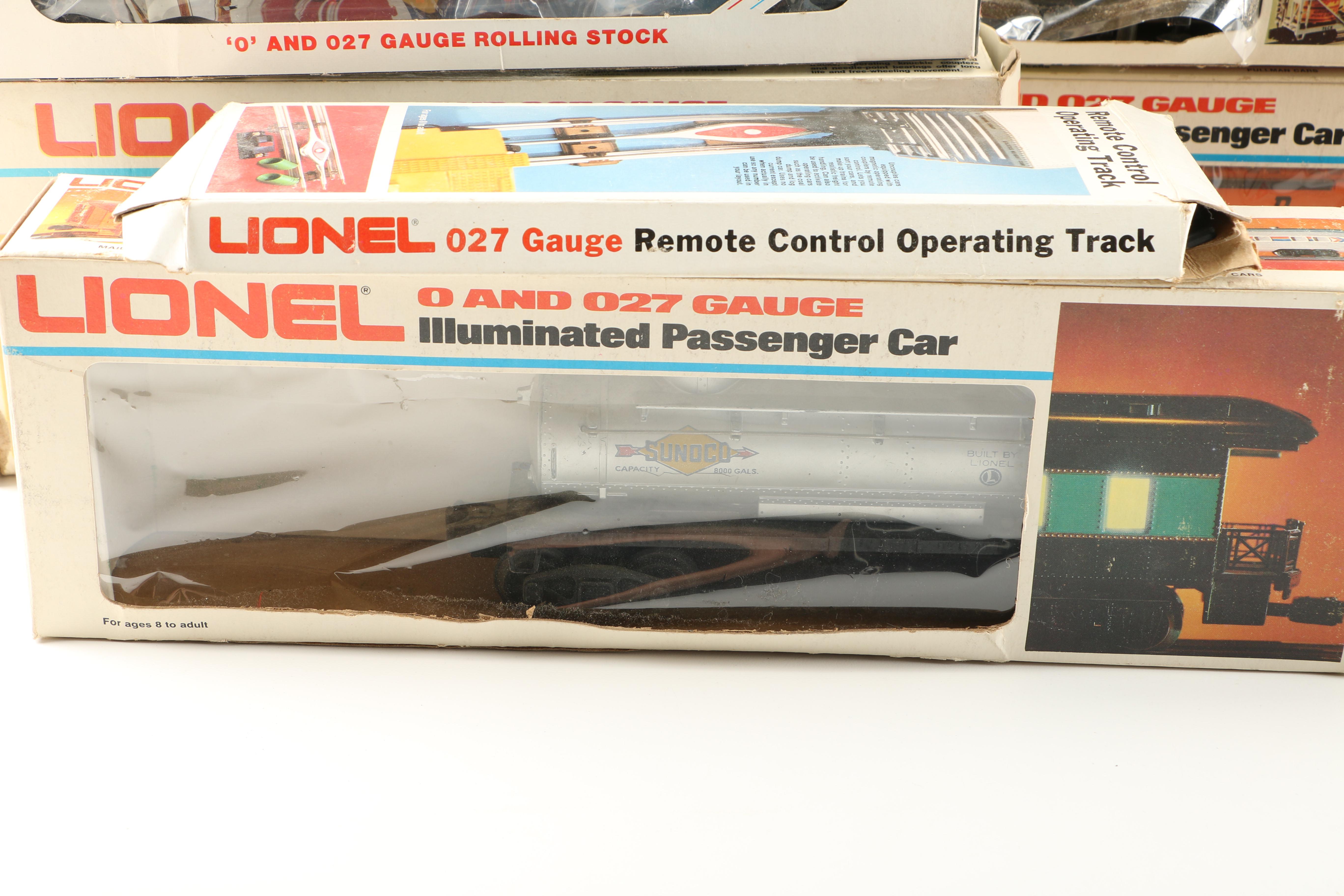 Vintage Lionel Train Cars, Tracks, and Accessories