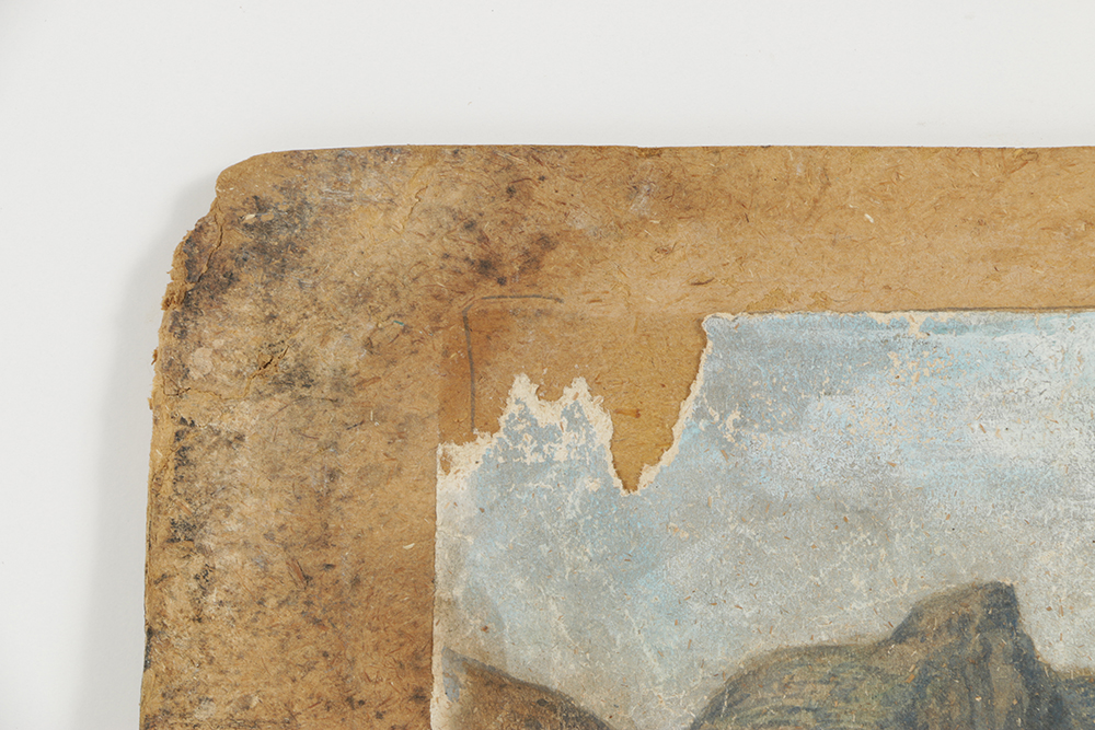 After Roderic O'Connor Gouache Painting on Paper of a Desert Landscape