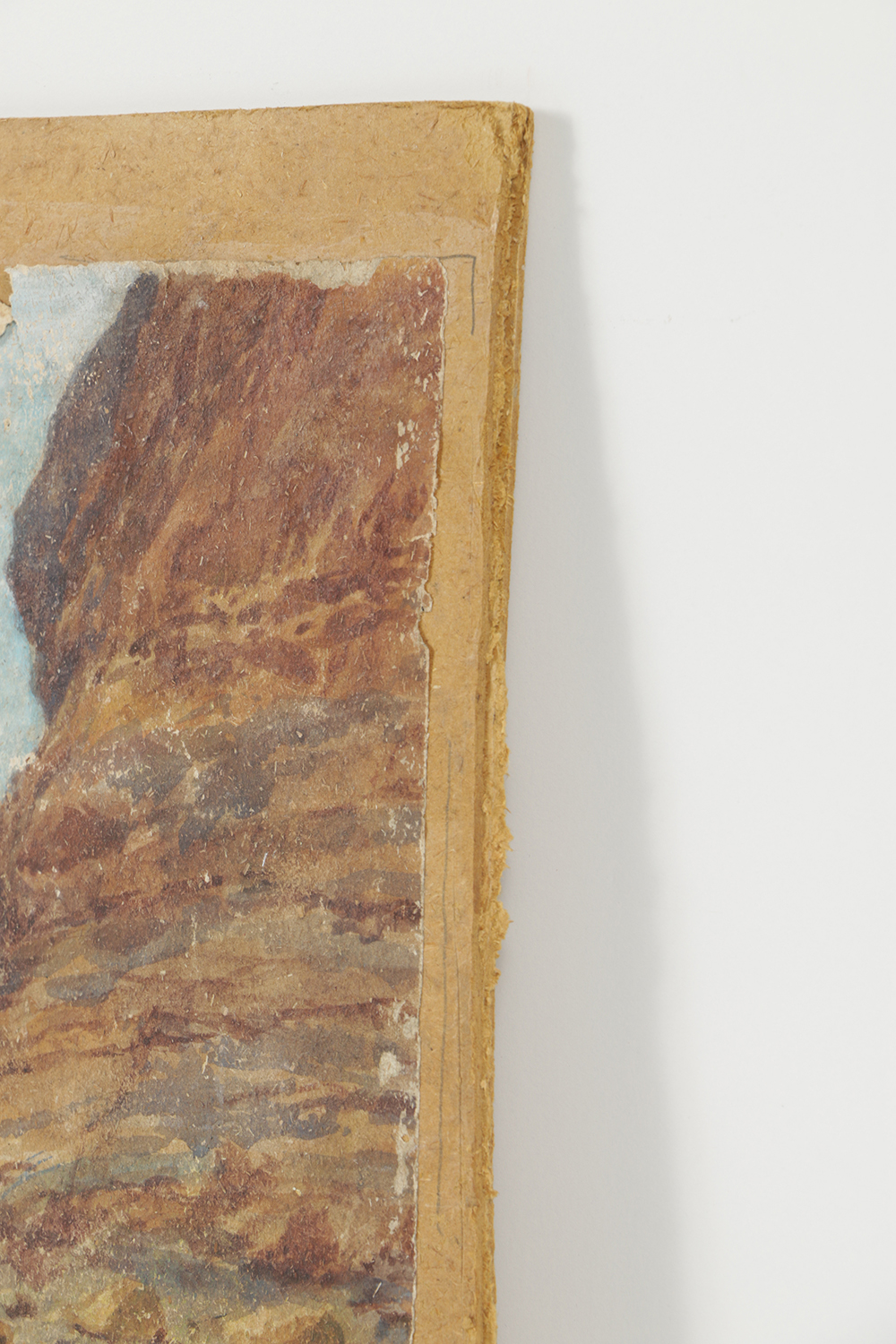 After Roderic O'Connor Gouache Painting on Paper of a Desert Landscape