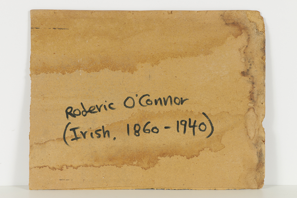 After Roderic O'Connor Gouache Painting on Paper of a Desert Landscape