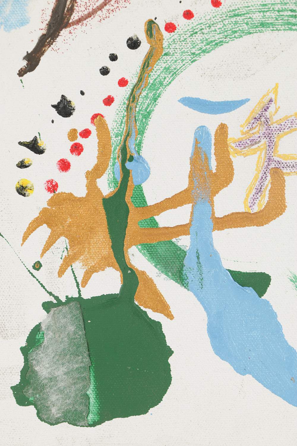 Acrylic Painting on Canvas Abstract Composition