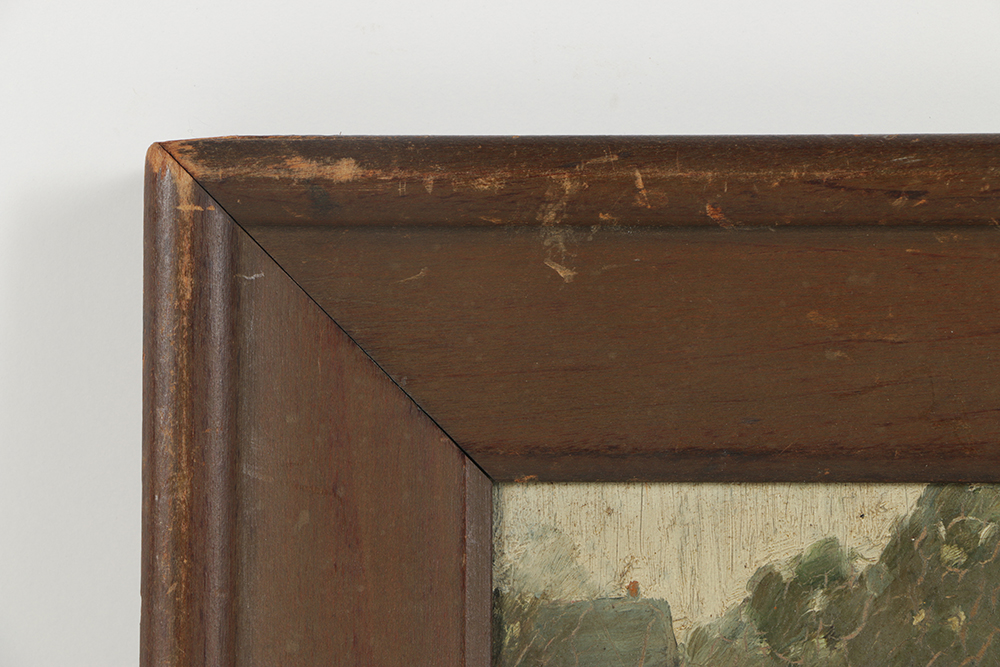 Oil Painting on Board Rustic Landscape