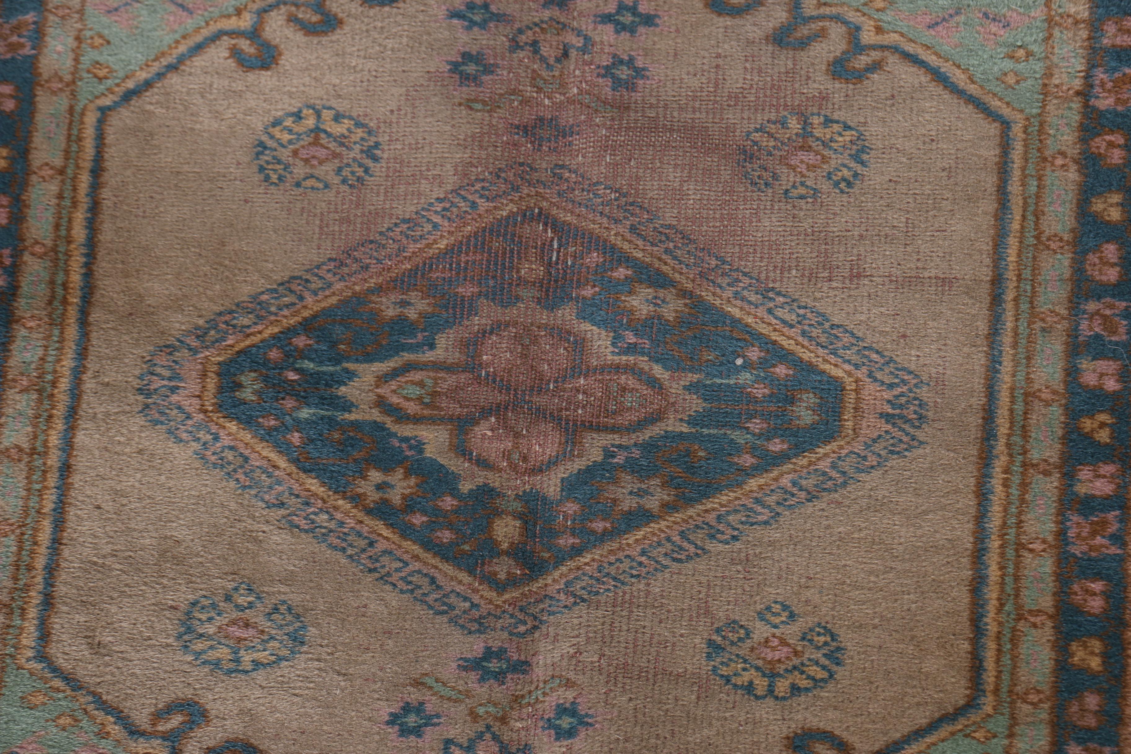Vintage Hand-Knotted Persian Inspired Accent Rug