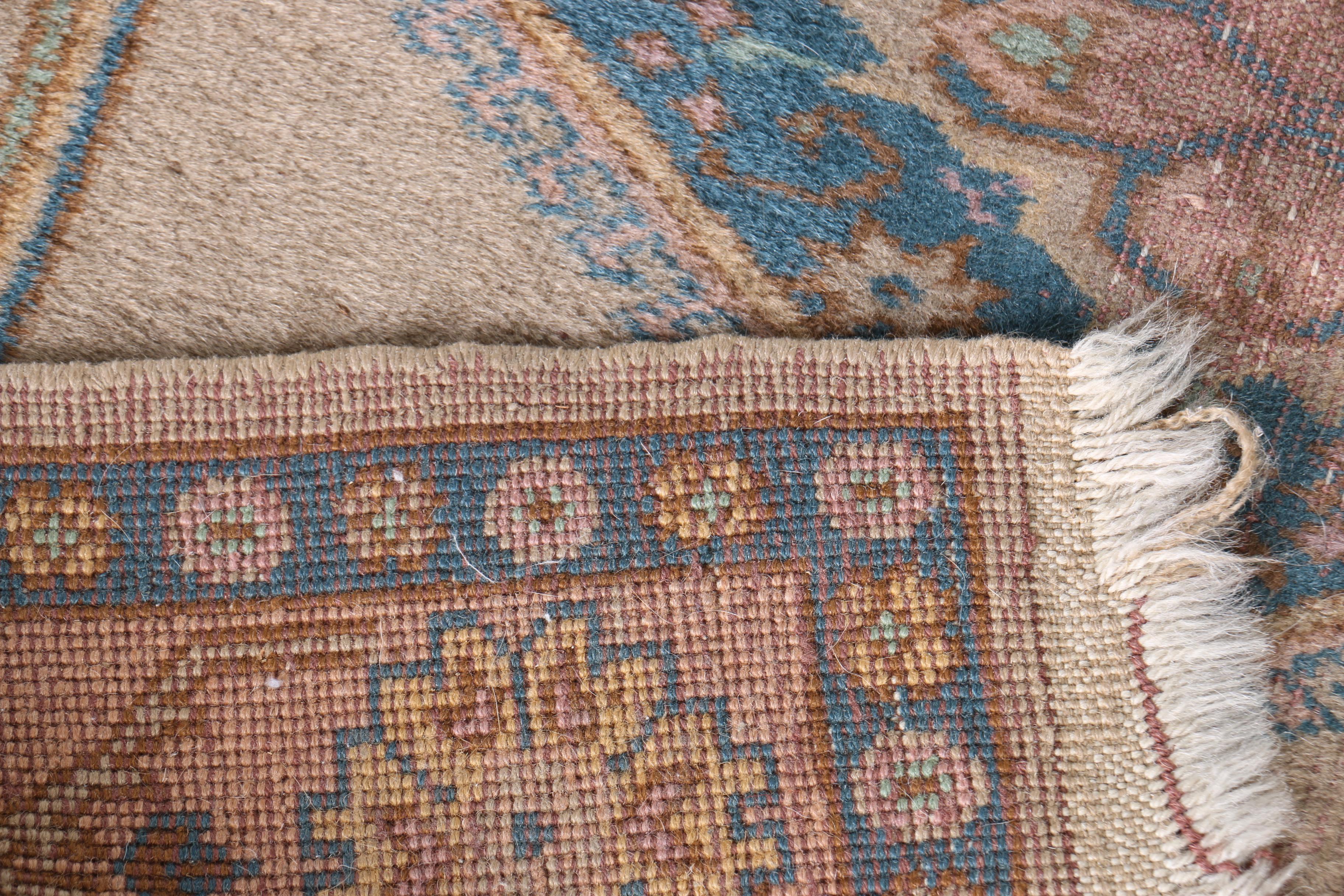 Vintage Hand-Knotted Persian Inspired Accent Rug