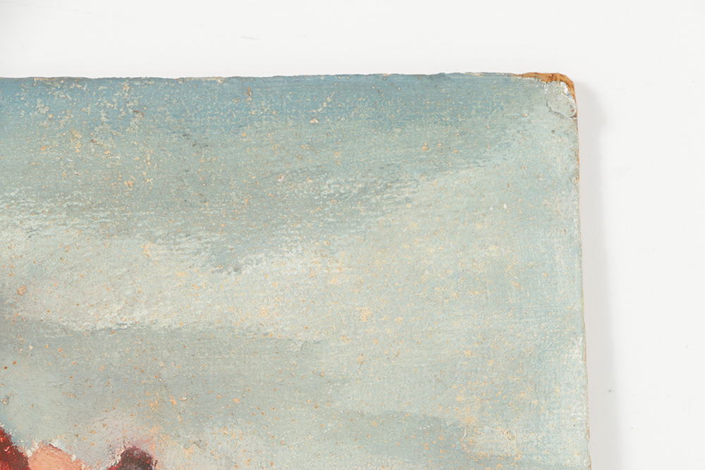 20th-Century Oil Painting on Board Southwestern Landscape