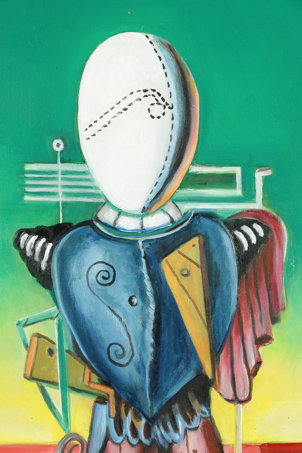 Husidio John Tempest Oil on Canvas "El Trovatore" After Giorgio de Chirico