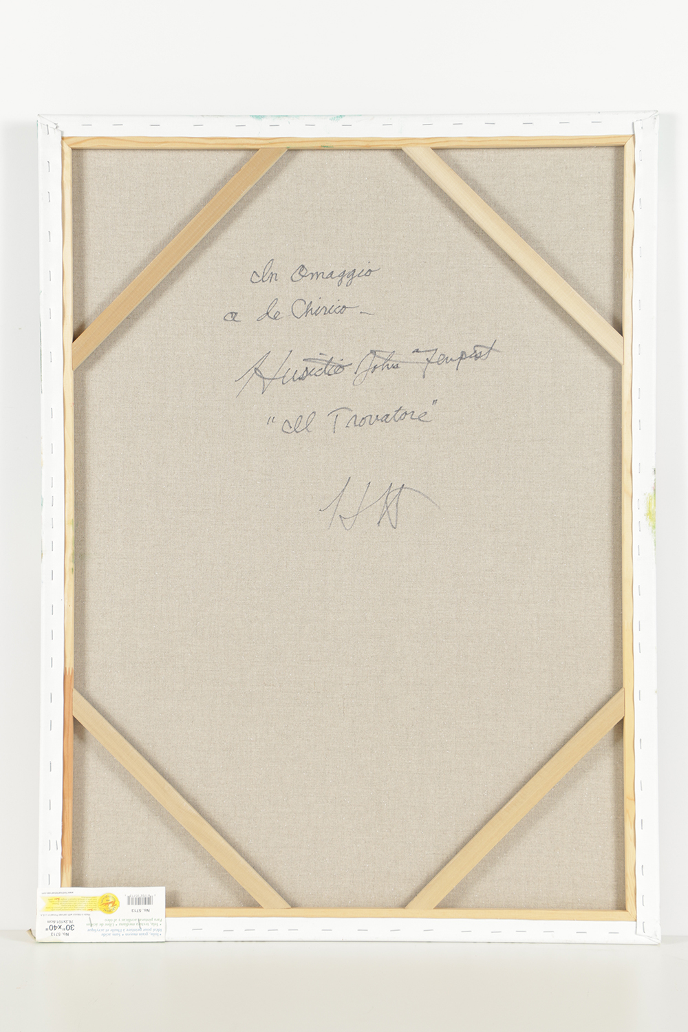 Husidio John Tempest Oil on Canvas "El Trovatore" After Giorgio de Chirico