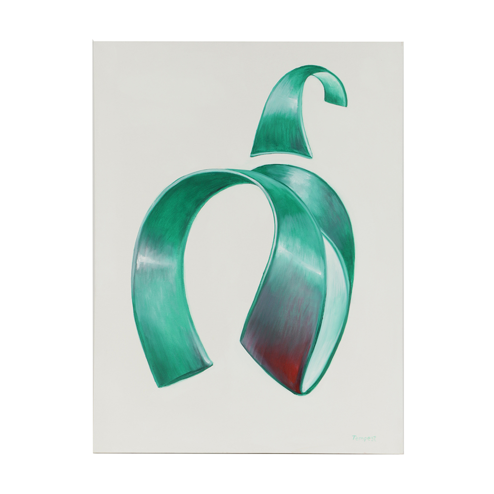 Husidio John Tempest Oil Painting on Canvas "Millenium Horse (Green)"