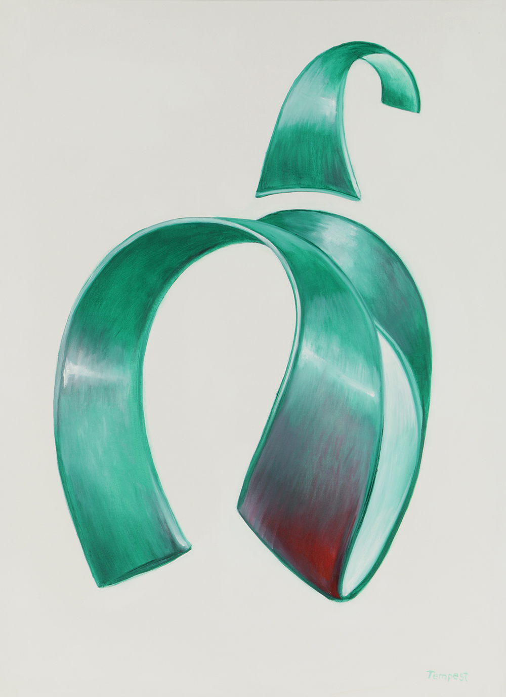 Husidio John Tempest Oil Painting on Canvas "Millenium Horse (Green)"