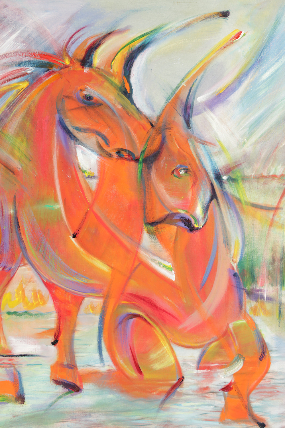 Husidio John Tempest Abstract Oil Painting on Canvas