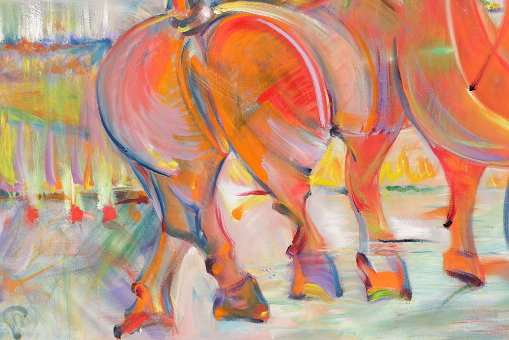 Husidio John Tempest Abstract Oil Painting on Canvas