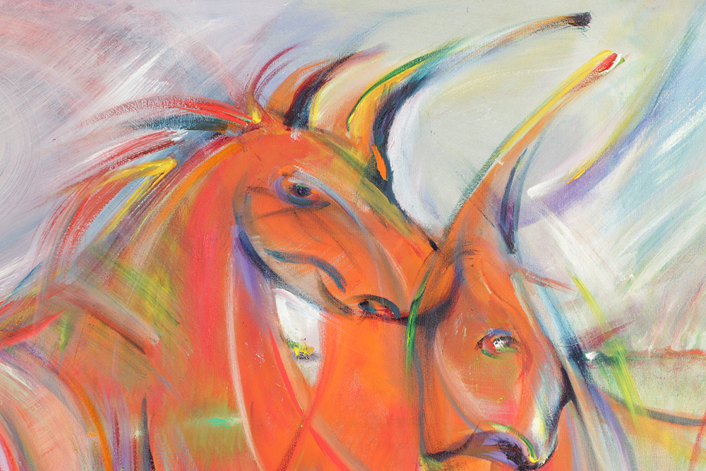 Husidio John Tempest Abstract Oil Painting on Canvas