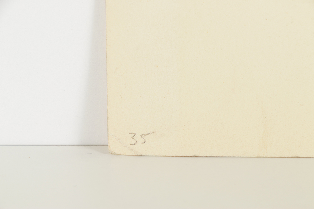 B. Lavau Watercolor Painting on Paper of Abstract Seascape