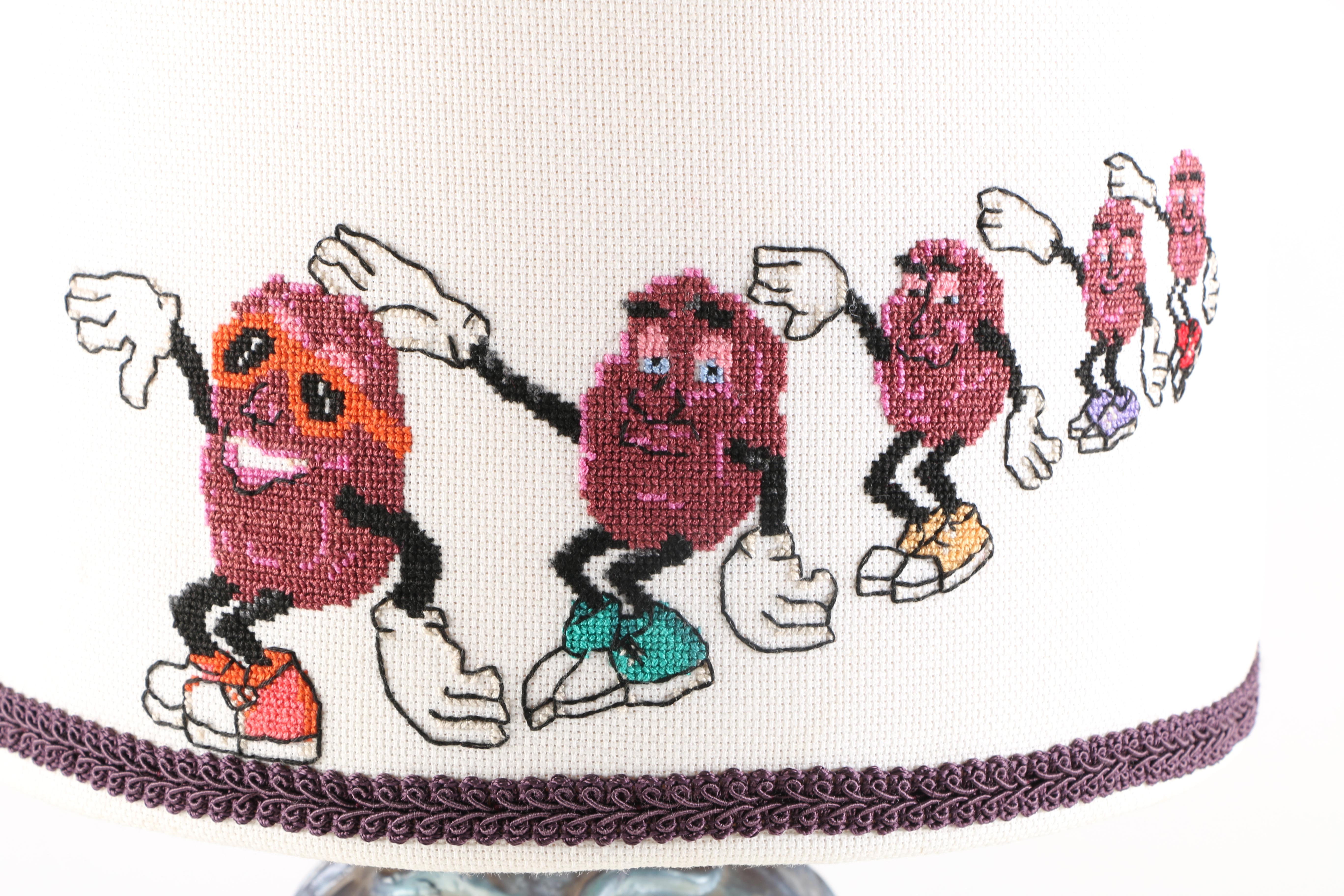 Vintage California Raisins "Rasinette"  Lamp and Shade