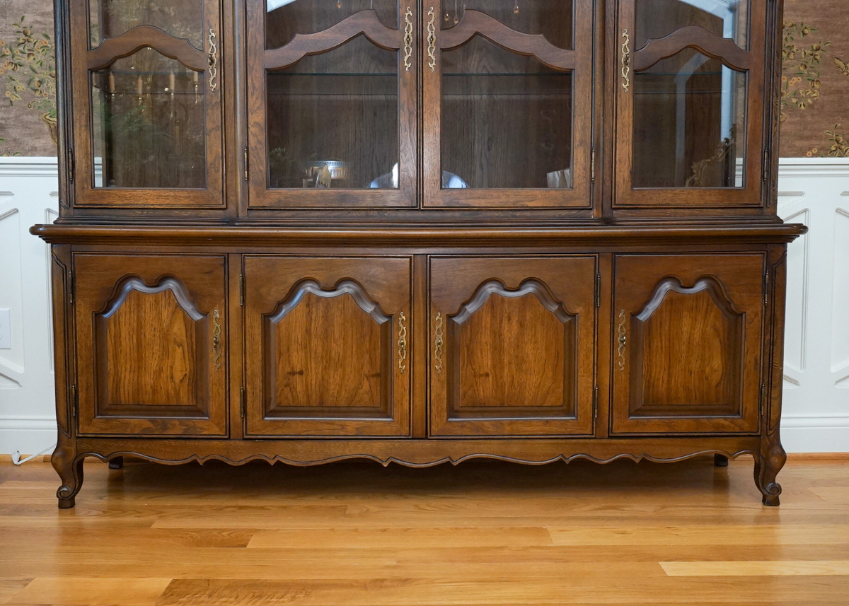 Vintage Breakfront China Cabinet by Mount Airy Mantel and Table Co.