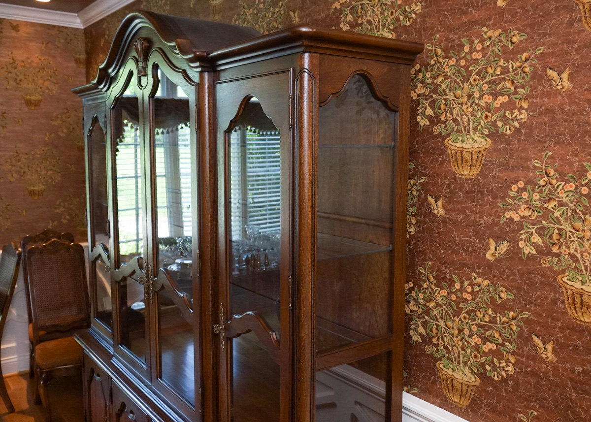 Vintage Breakfront China Cabinet by Mount Airy Mantel and Table Co.