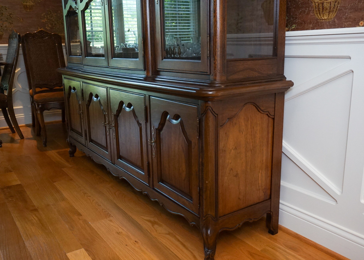 Vintage Breakfront China Cabinet by Mount Airy Mantel and Table Co.