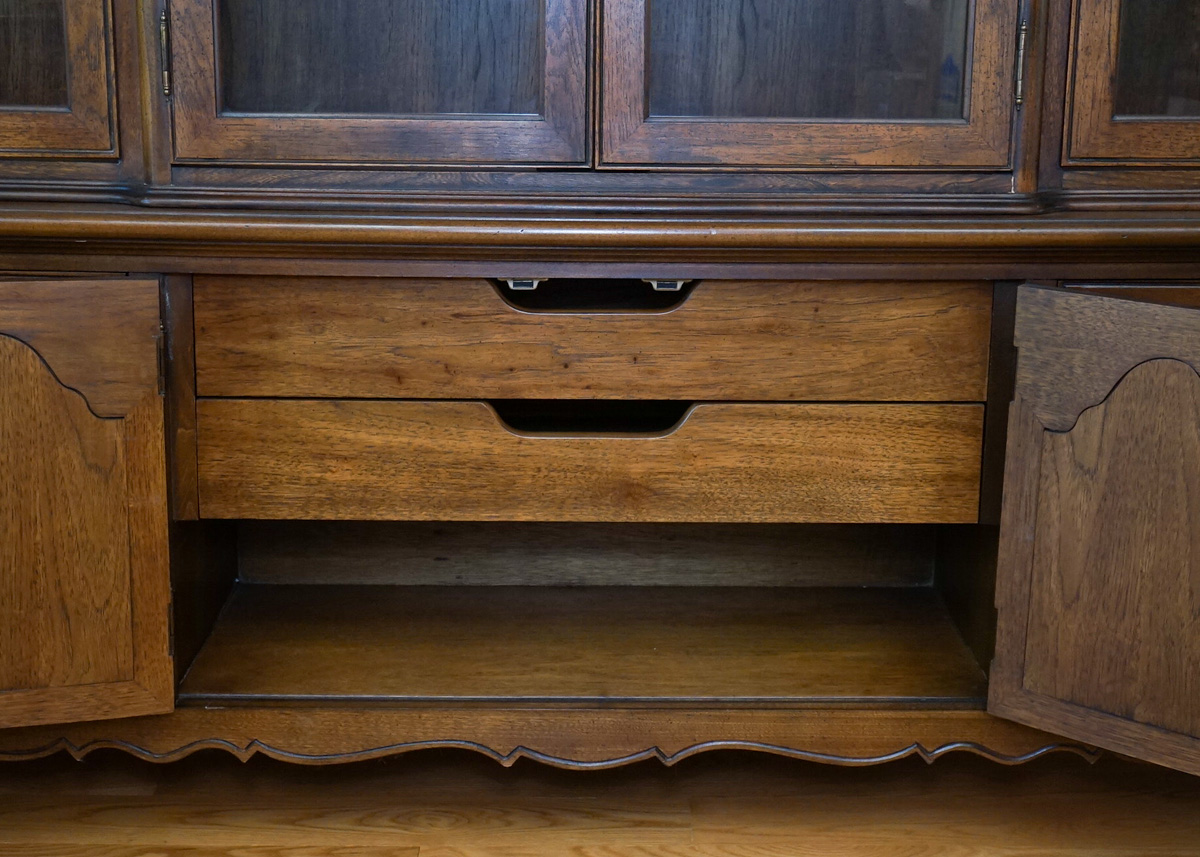 Vintage Breakfront China Cabinet by Mount Airy Mantel and Table Co.
