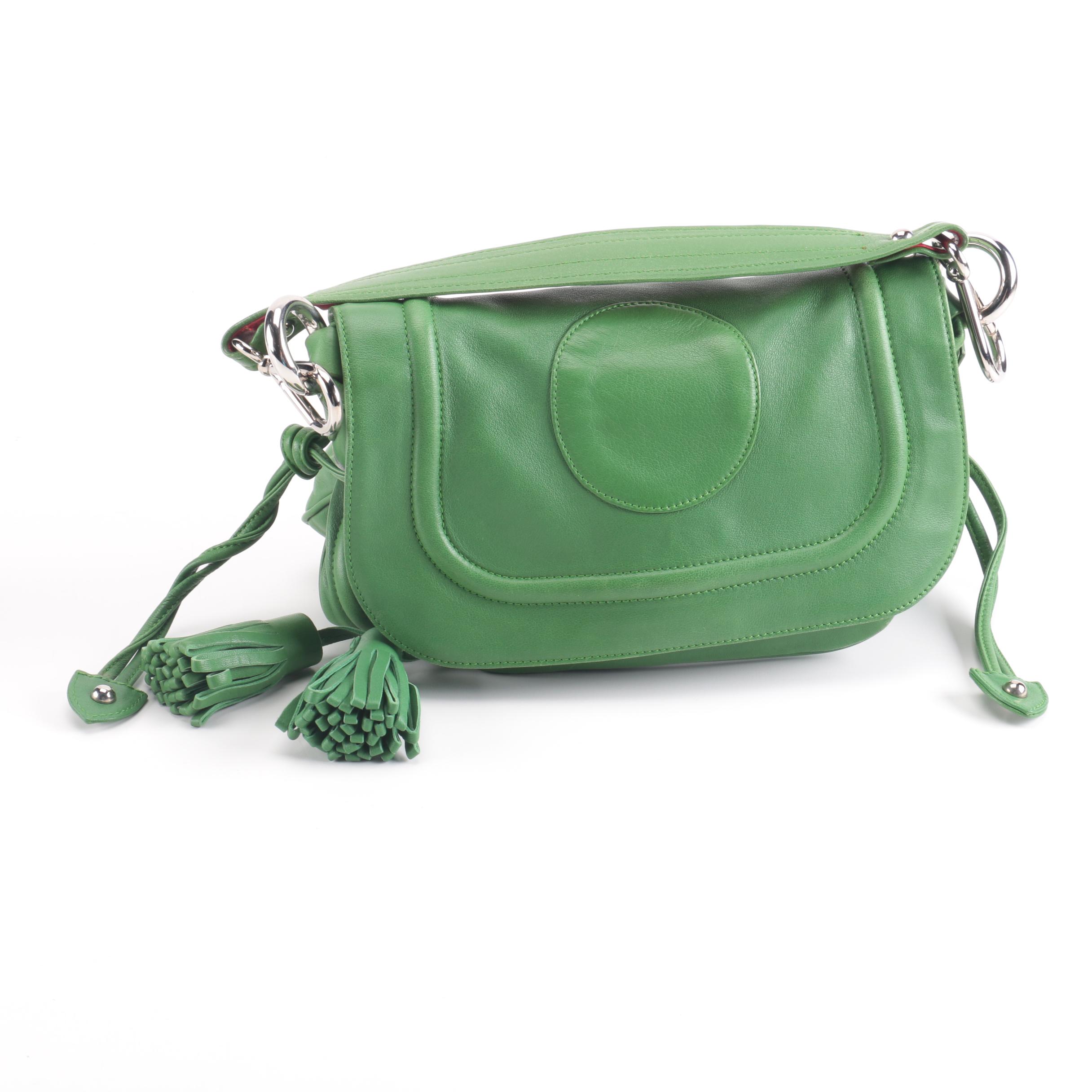 Marc Jacobs Green Leather Satchel