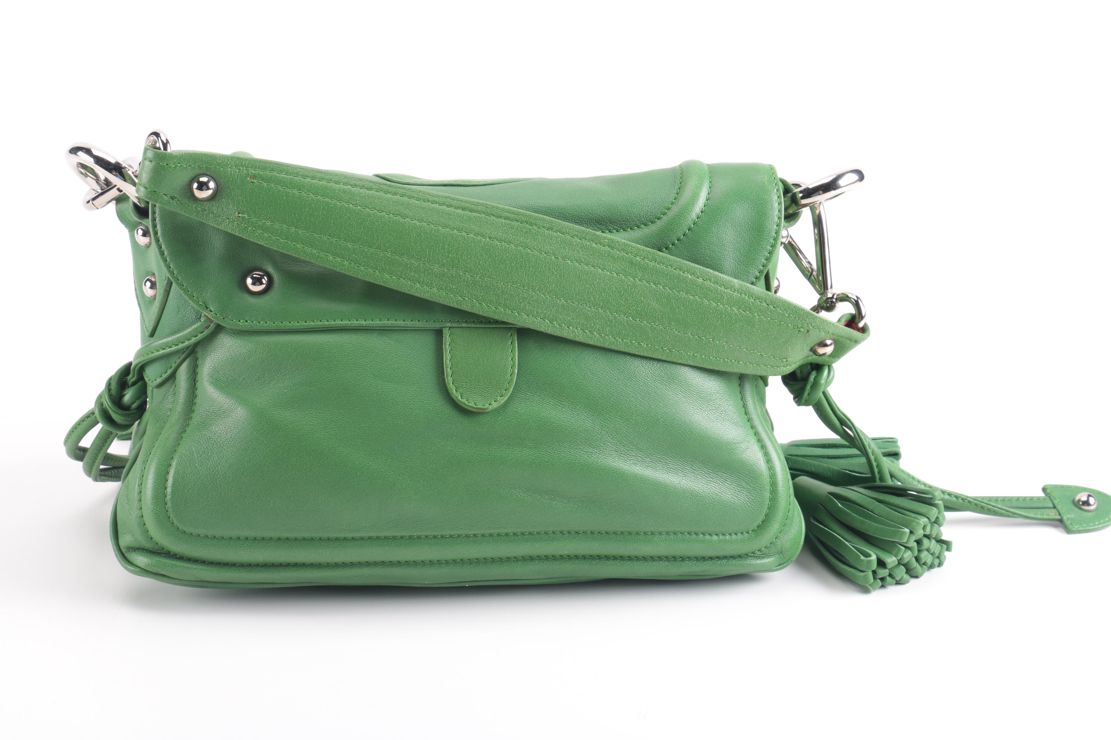Marc Jacobs Green Leather Satchel