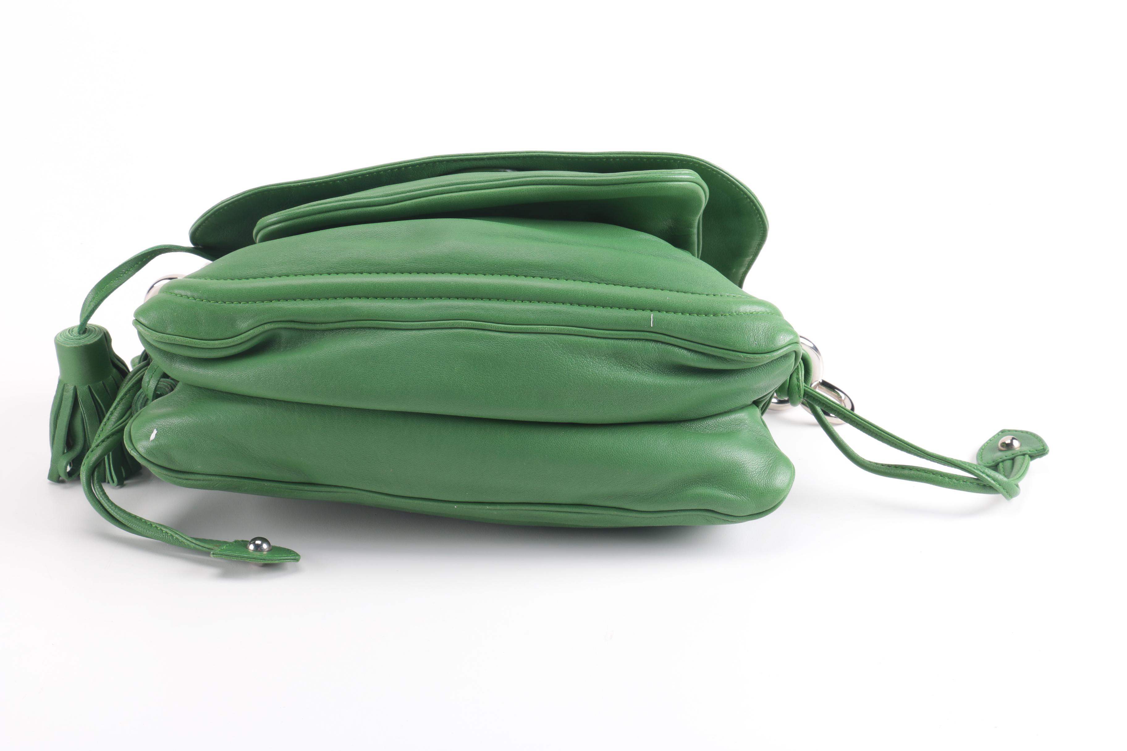Marc Jacobs Green Leather Satchel