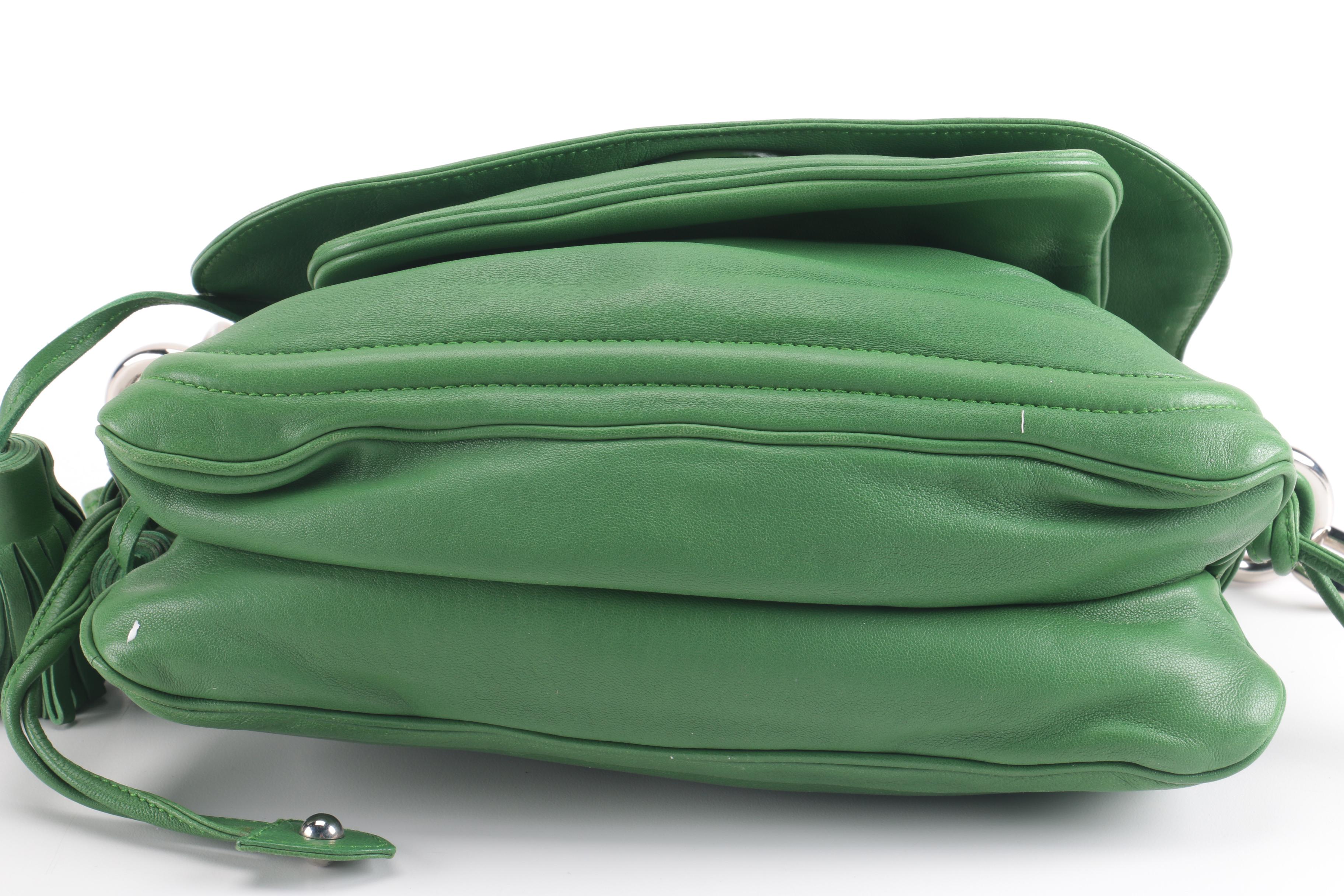 Marc Jacobs Green Leather Satchel