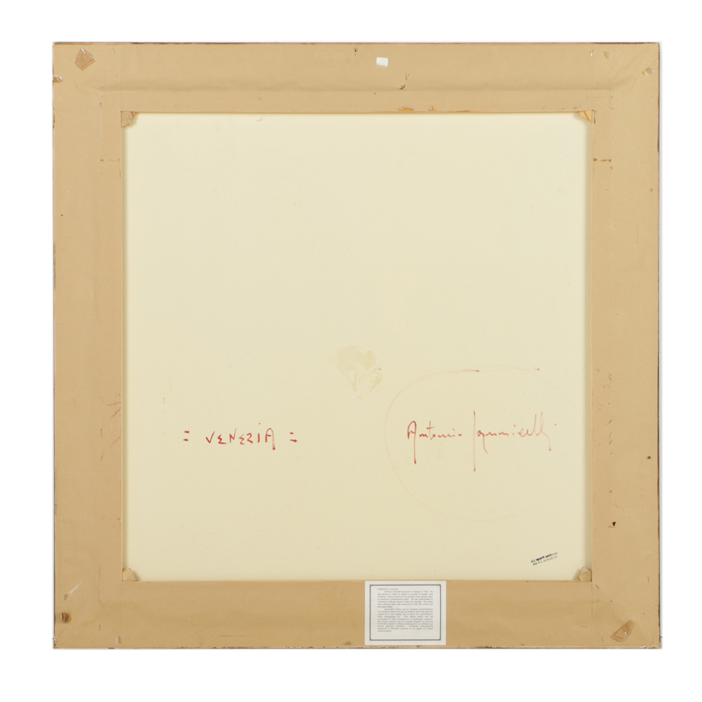 Antonio Iannicelli Oil Painting on Canvas "Venezia"