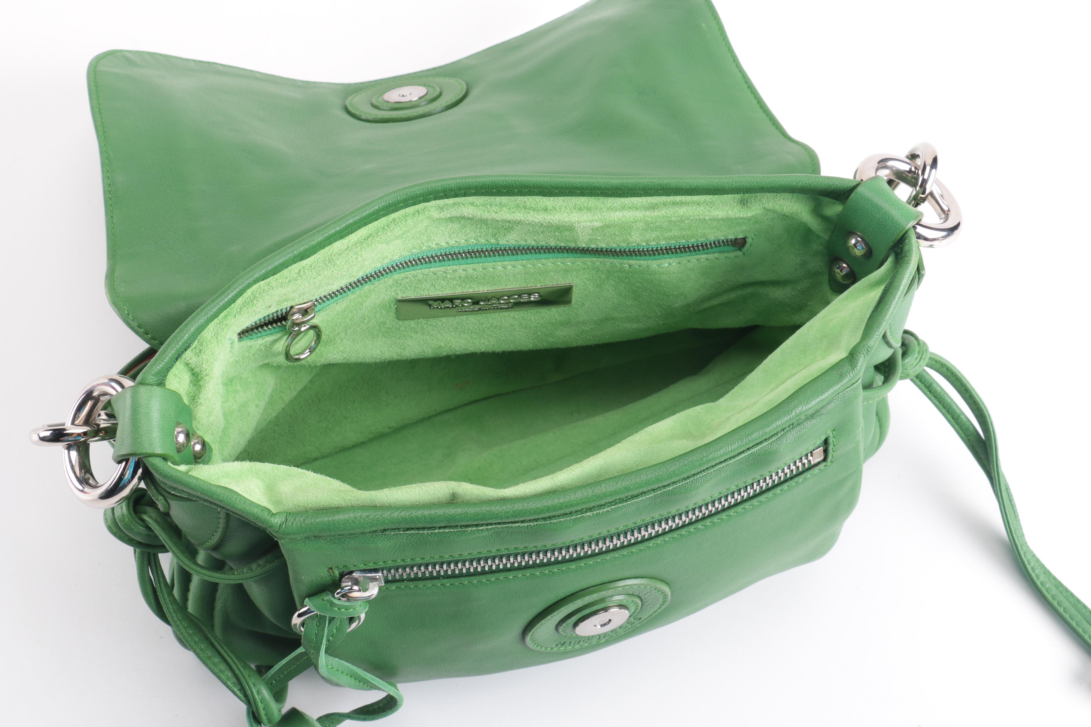 Marc Jacobs Green Leather Satchel
