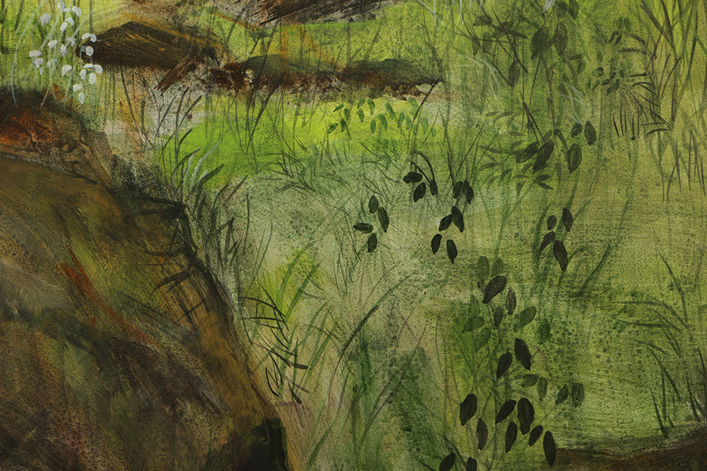 Elvin Mauk Oil Painting on Board "Stones-Way"