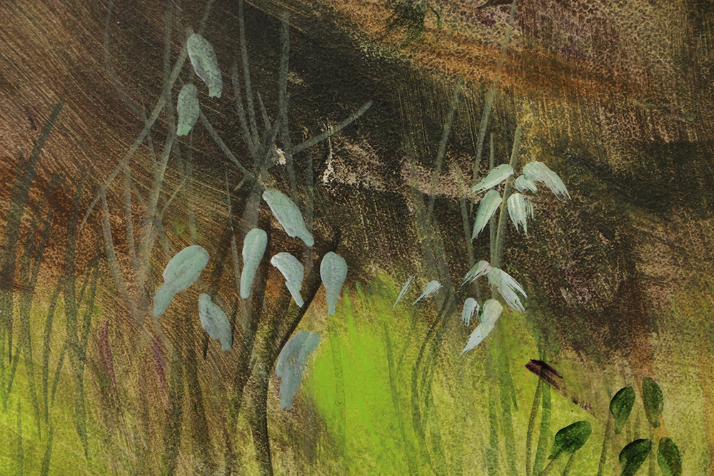 Elvin Mauk Oil Painting on Board "Stones-Way"