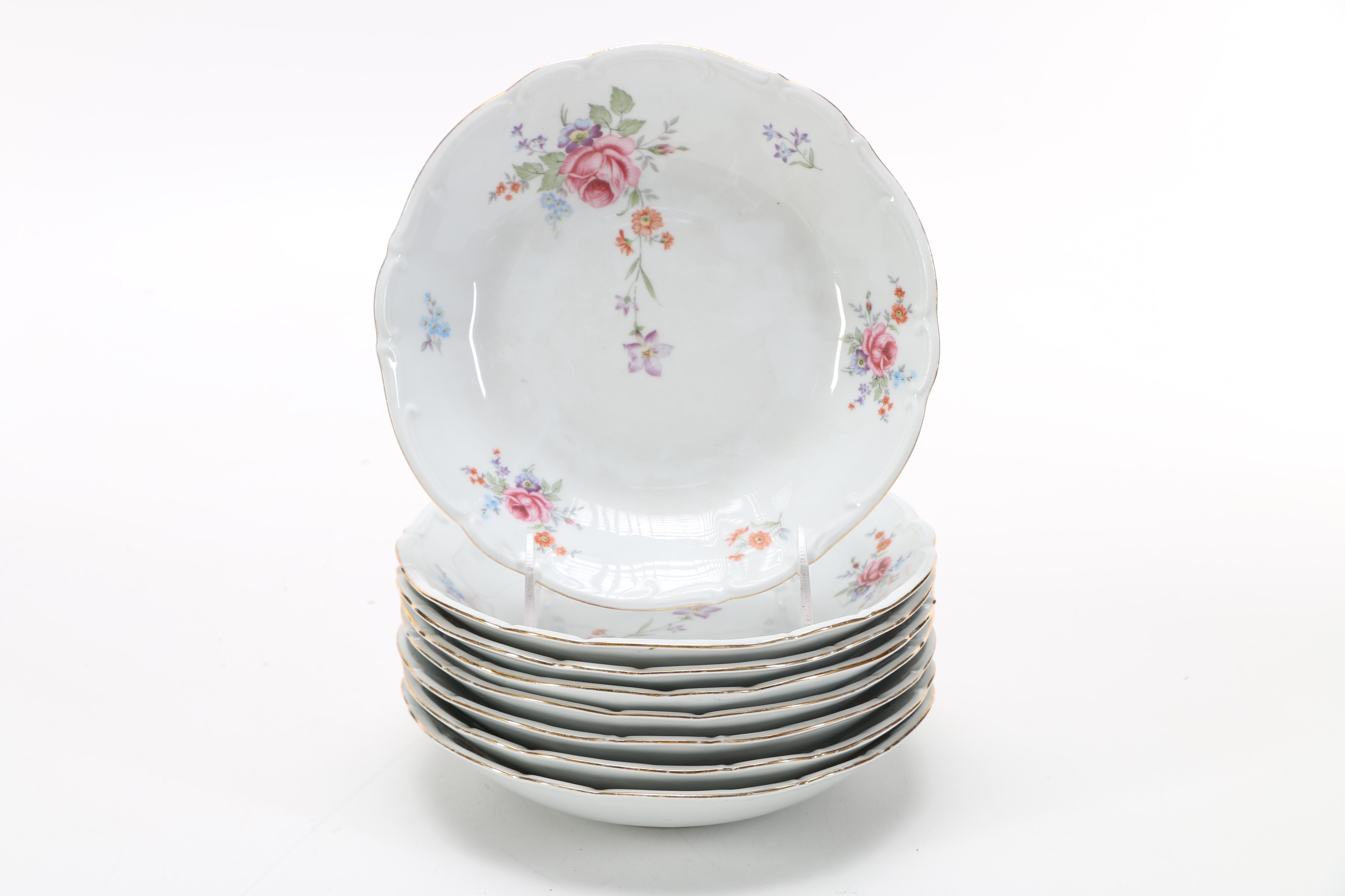 Bareuther Porcelain Plates and Bowls