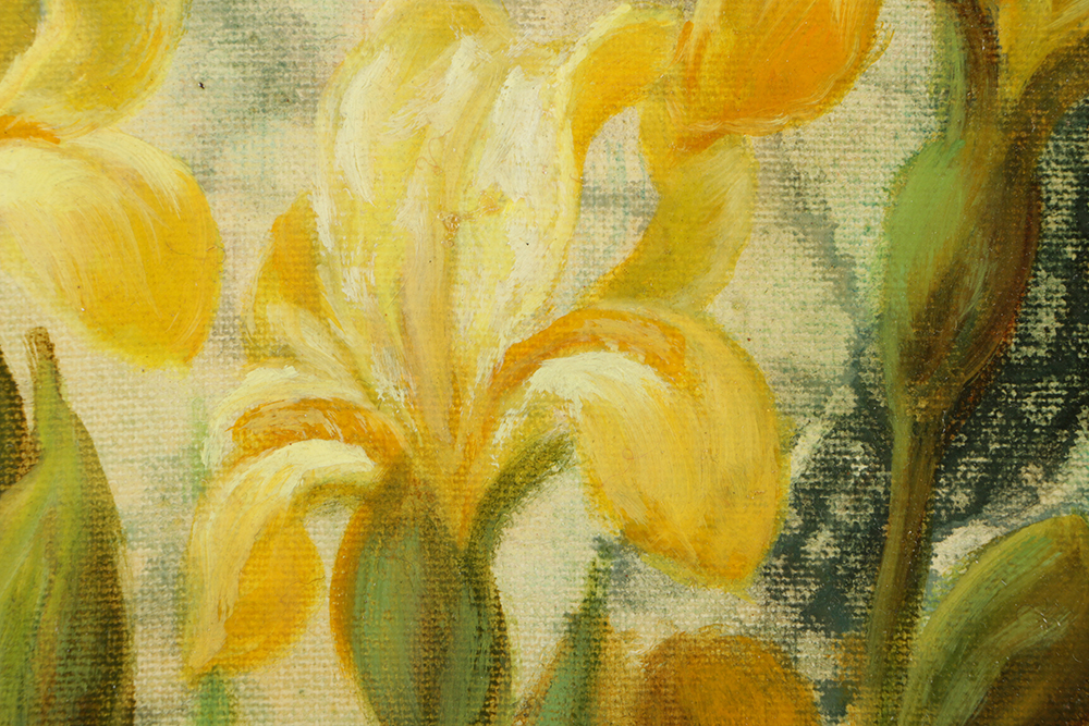 Rosa Tello Oil Painting on Canvas of Floral Still Life