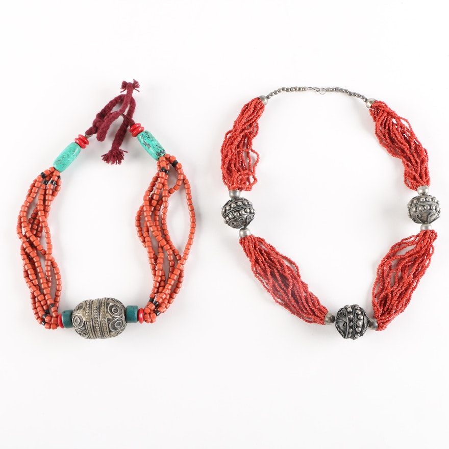 Multi-Strand Beaded Necklaces