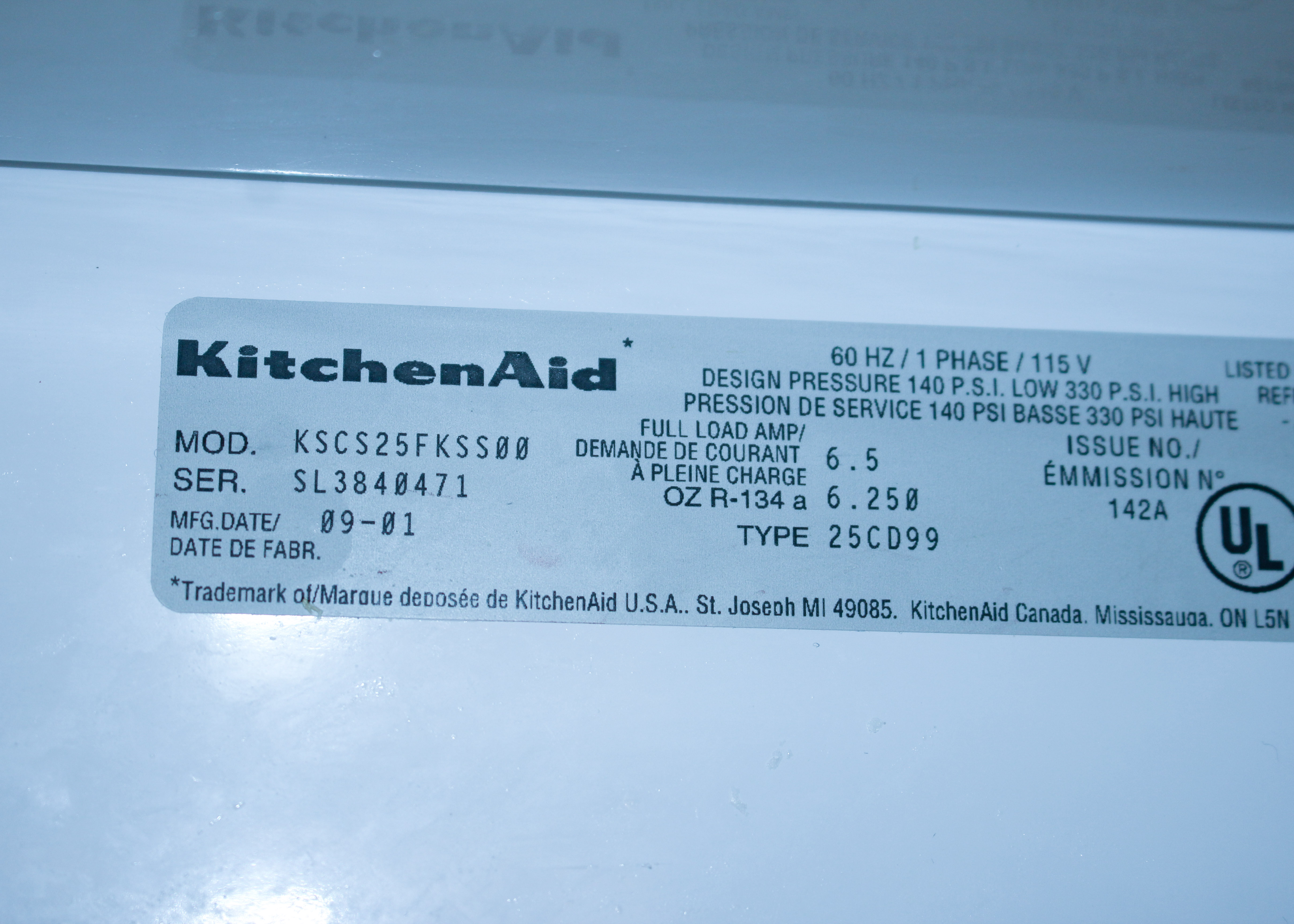 KitchenAid Superba Chrome Refrigerator