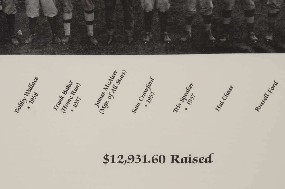 Limited Edition Framed Reprint of 1911 All Star Benefit Game