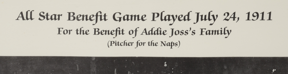 Limited Edition Framed Reprint of 1911 All Star Benefit Game