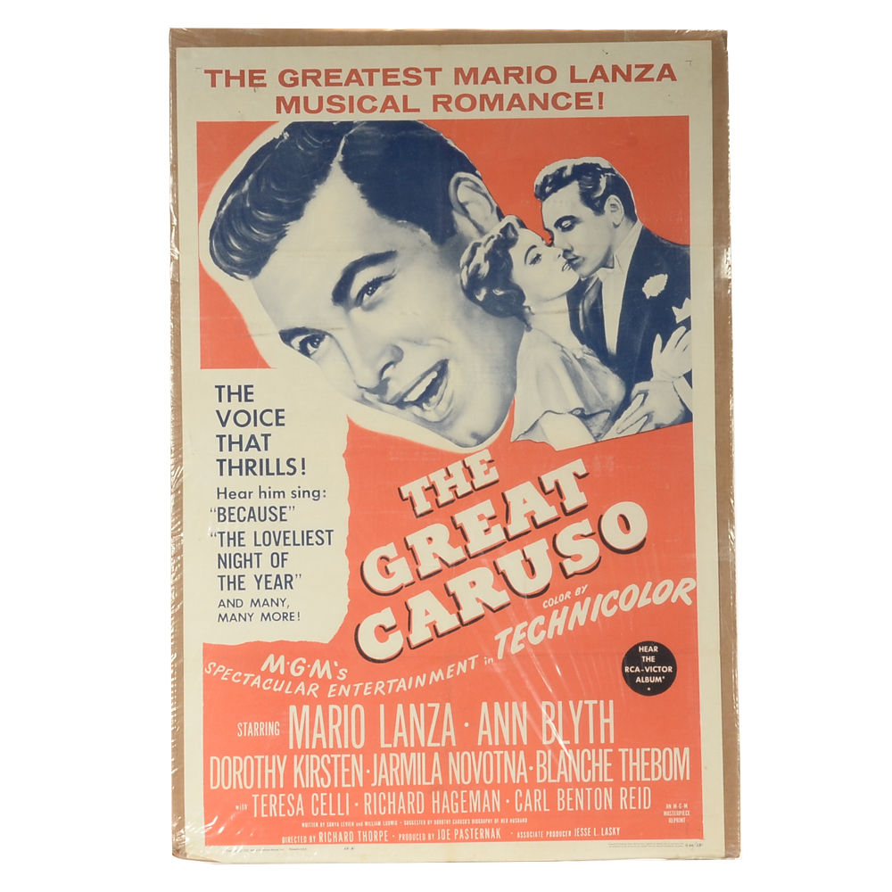 1963 "The Great Caruso" MGM Movie Poster