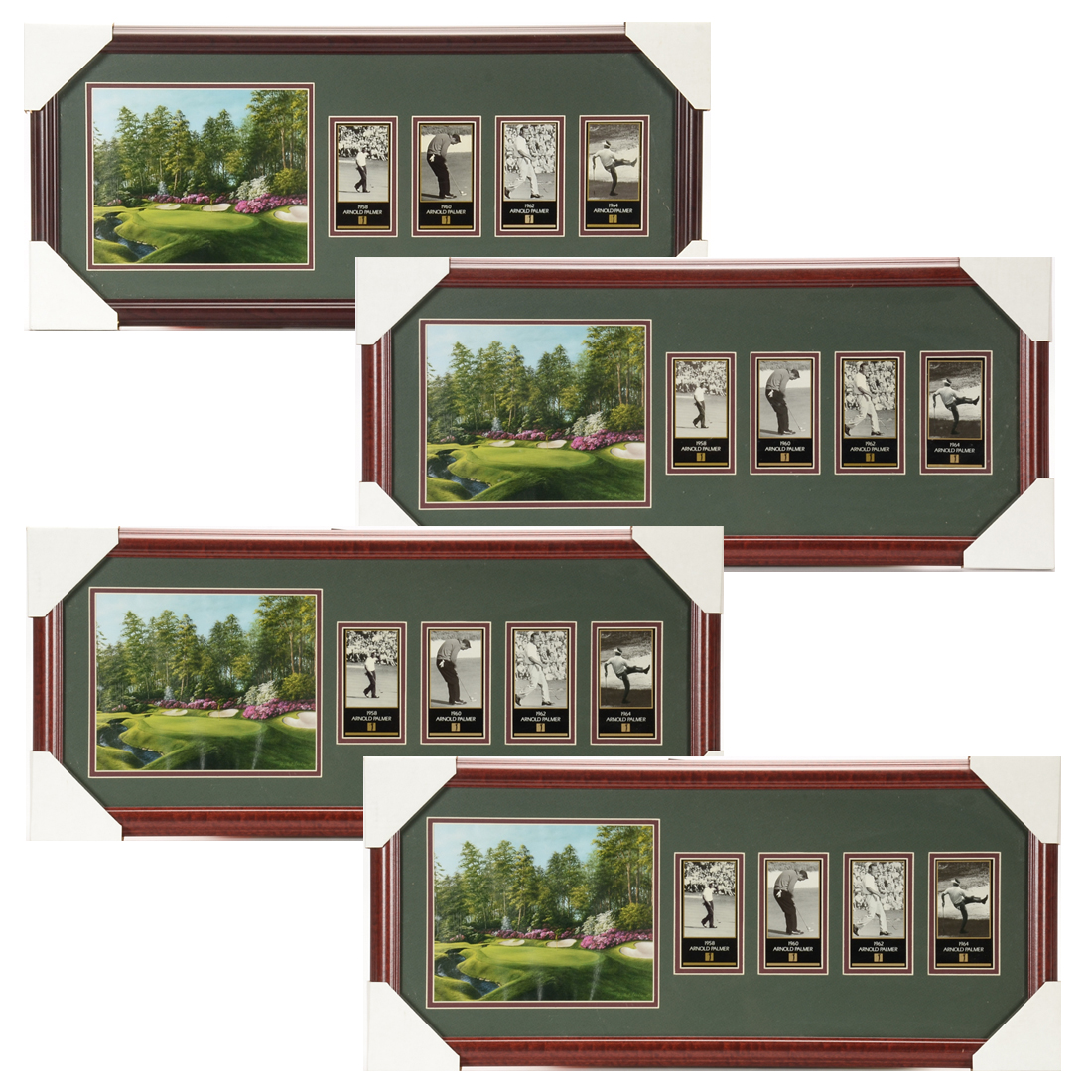 Four Arnold Palmer Masters Displays