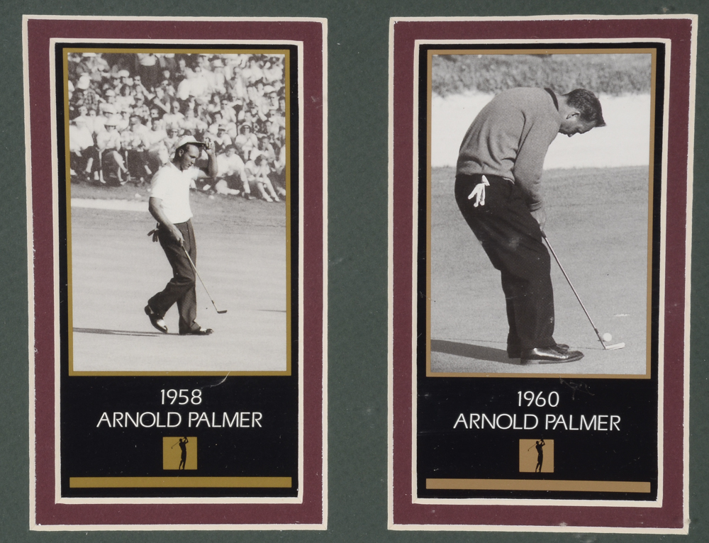 Four Arnold Palmer Masters Displays