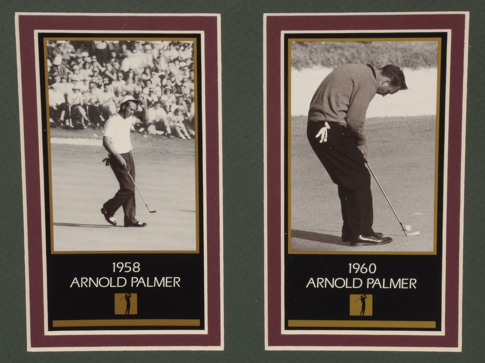 Four Arnold Palmer Masters Displays