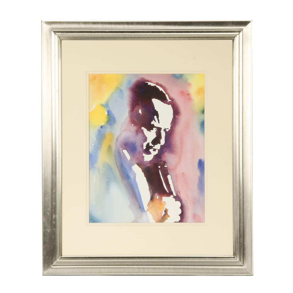 Frank Sinatra Watercolor