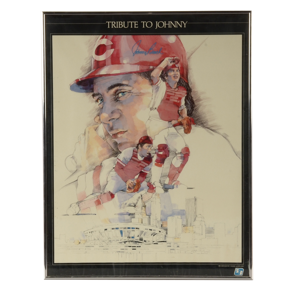 1983 Johnny Bench Print