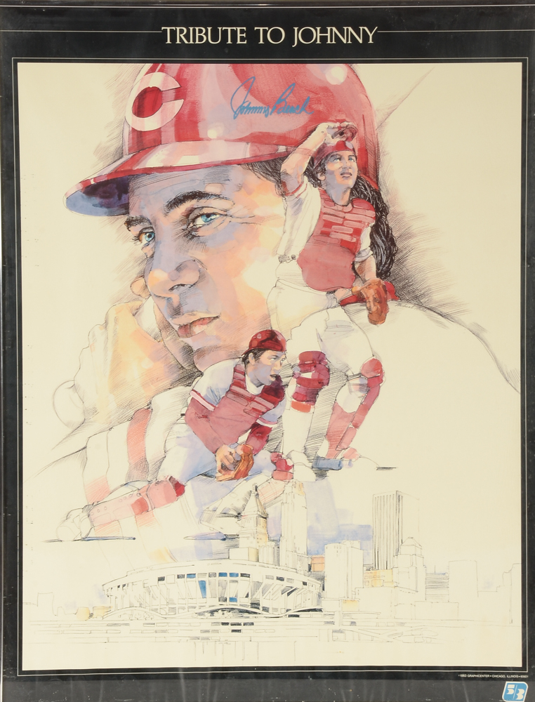 1983 Johnny Bench Print